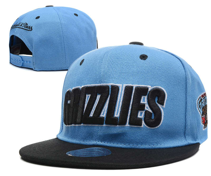 Memphis Grizzlies Blue Snapback Hat DF 0512